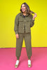 SSYS Tyler Diamond Quilted Olive Joggers *FINAL SALE*