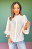 SSYS Dahlia Long Sleeve Top In White