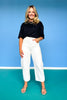 Black Drop Shoulder Short Sleeve Top *FINAL SALE*