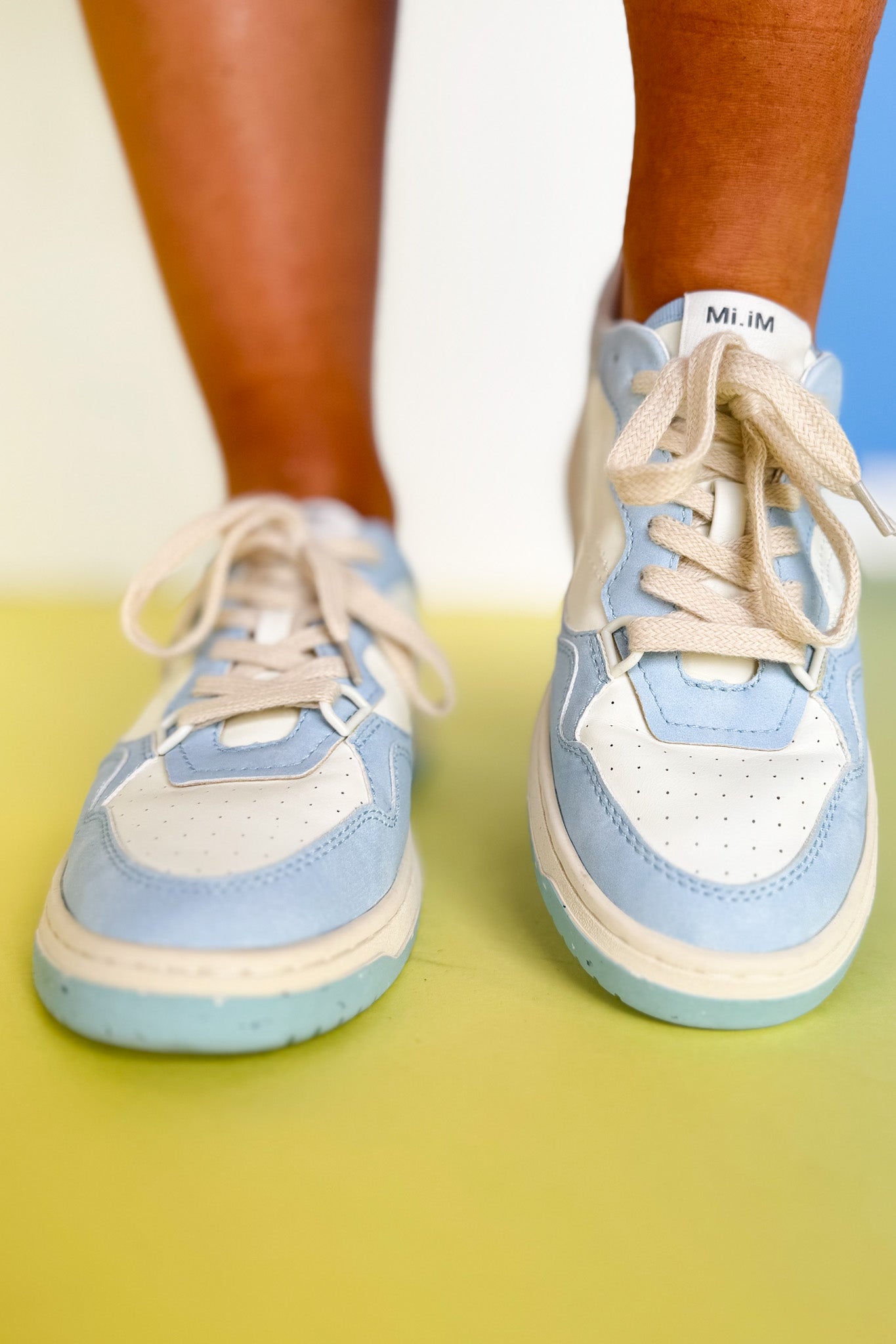 Blue Panel Metallic Detail Sneakers *FINAL SALE*