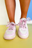 Pink Panel Metallic Detail Sneakers *FINAL SALE*