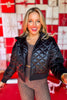 SSYS Quilted Puffer Jacket In Black