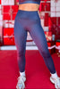 SSYS Navy Metallic High Waist Leggings