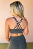SSYS Hunter Green Butter Criss Cross Back Sports Bra *FINAL SALE*