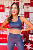 SSYS Navy Metallic Sports Bra