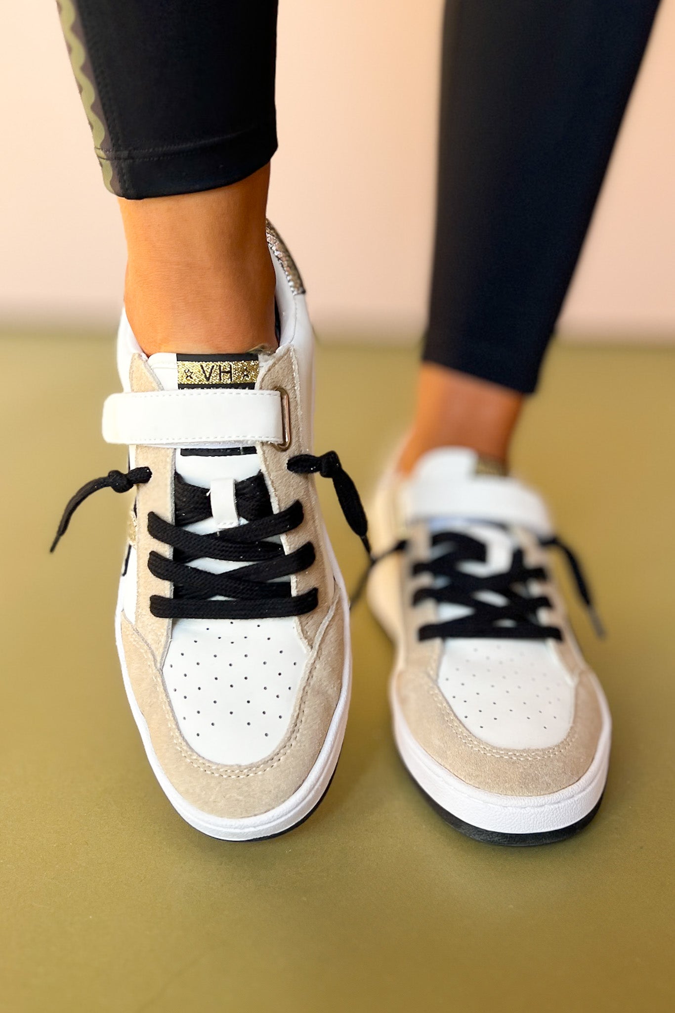 Vintage Havana Taupe Metallic Star Sneakers *FINAL SALE*