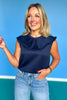 SSYS Sleeveless Solid Pippa Top In Navy *FINAL SALE*