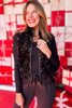 SSYS Black Sequin Puffer Vest