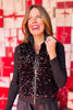 SSYS Black Sequin Puffer Vest