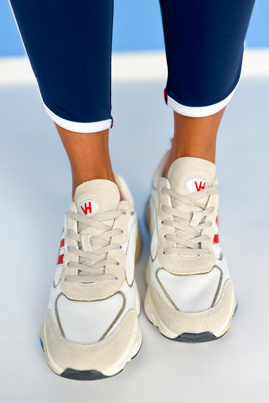 Vintage Havana Red Logo Running Sneakers