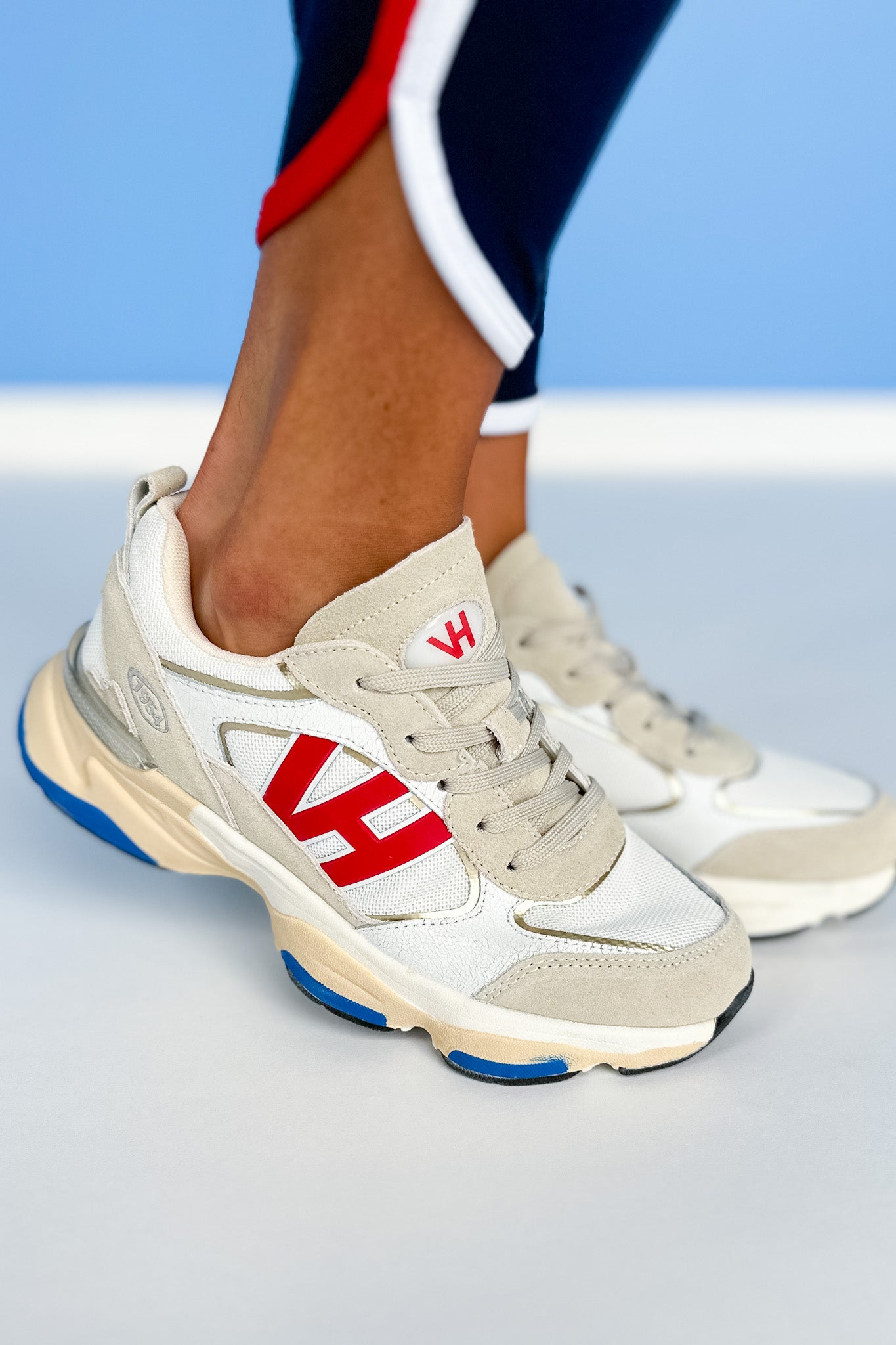 Vintage Havana Red Logo Running Sneakers
