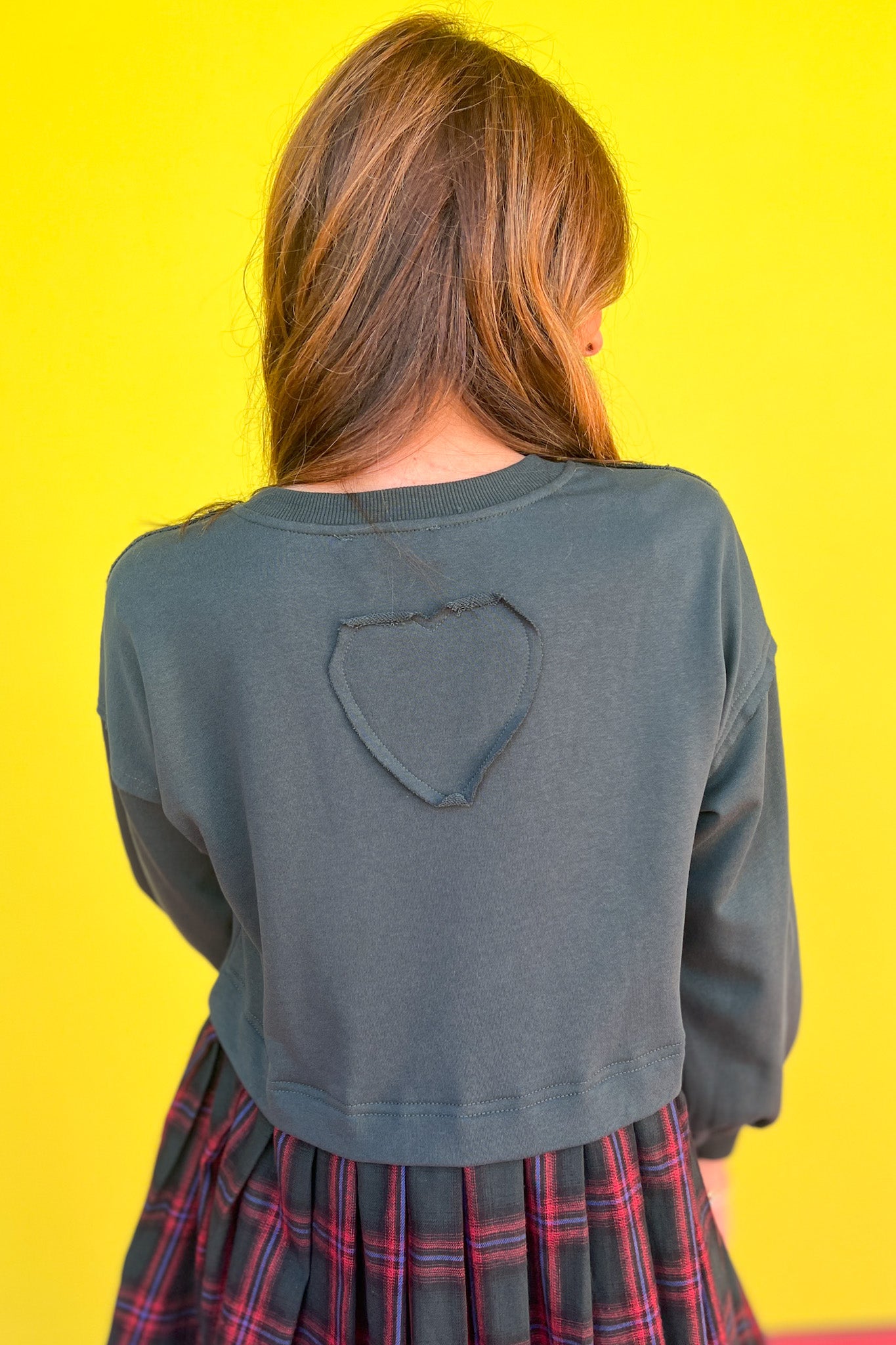 Forest Green Twofer Long Sleeve Plaid Skirt Dress, must have dress, must have style, fall style, fall fashion, elevated style, elevated style, mom style, shop style your senses by mallory fitzsimmons, ssys by mallory fitzsimmons