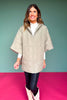 Olive Puffer Cape Poncho