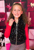 SSYS Kids Black Sequin Puffer Vest