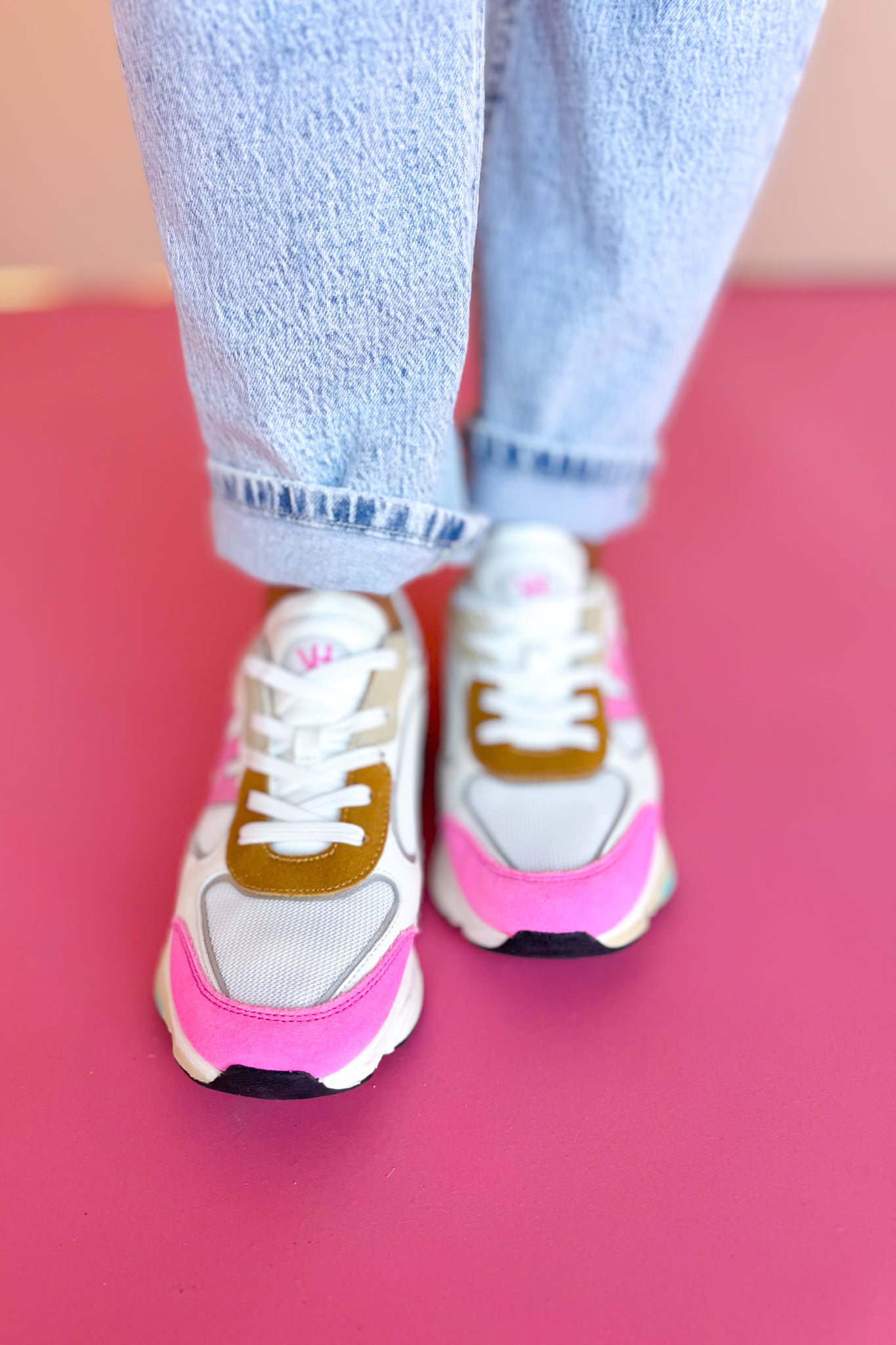 Vintage Havana Neon Pink Logo Running Sneakers *FINAL SALE*