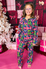 SSYS Kids Millie Long Sleeve Navy Bows Pajamas Set