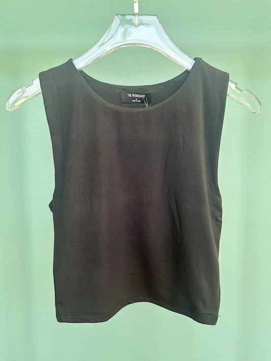 Black Reversible Knit Tank Top *FINAL SALE*
