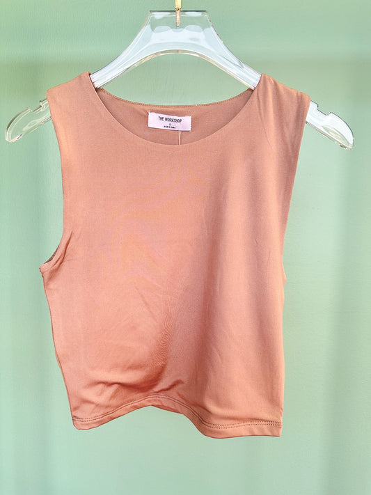 Taupe Reversible Knit Tank Top *FINAL SALE*