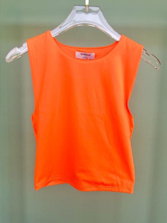 Orange Reversible Knit Tank Top *FINAL SALE*