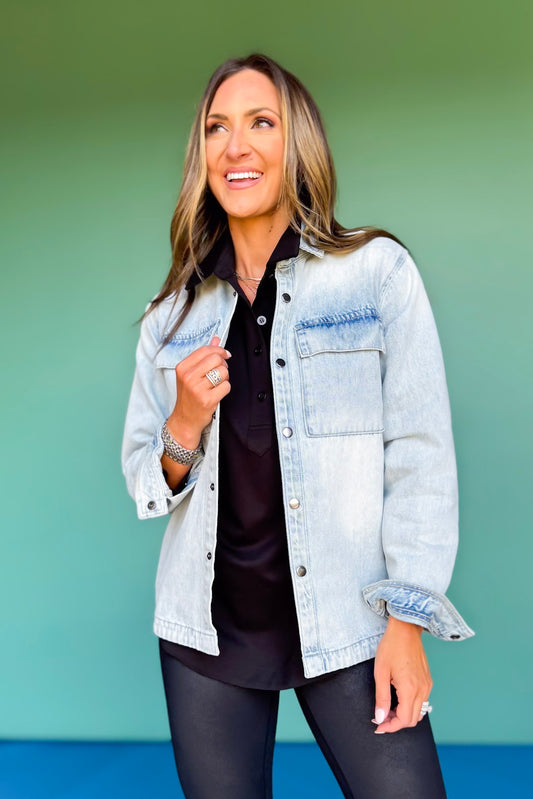 SSYS Signature Denim Shacket