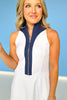 SSYS Contrast Half Zip Active Dress In White *FINAL SALE*