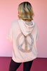 Beige Washed Terry Knit Peace Patch Back Hooded Pullover, must have top, must have style, fall style, fall fashion, elevated style, elevated style, mom style, shop style your senses by mallory fitzsimmons, ssys by mallory fitzsimmons