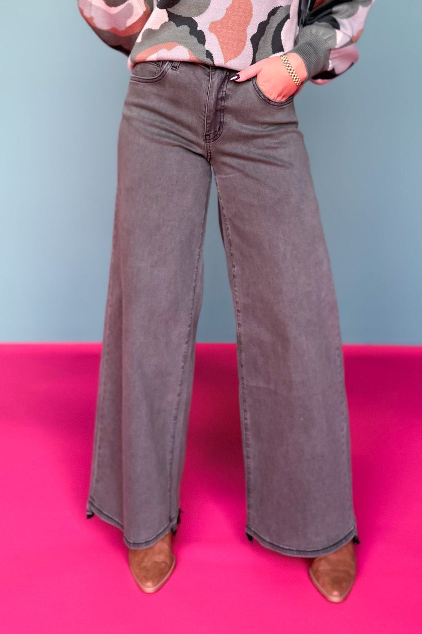 Mica High Rise Wide Leg Vintage Wash Jeans
