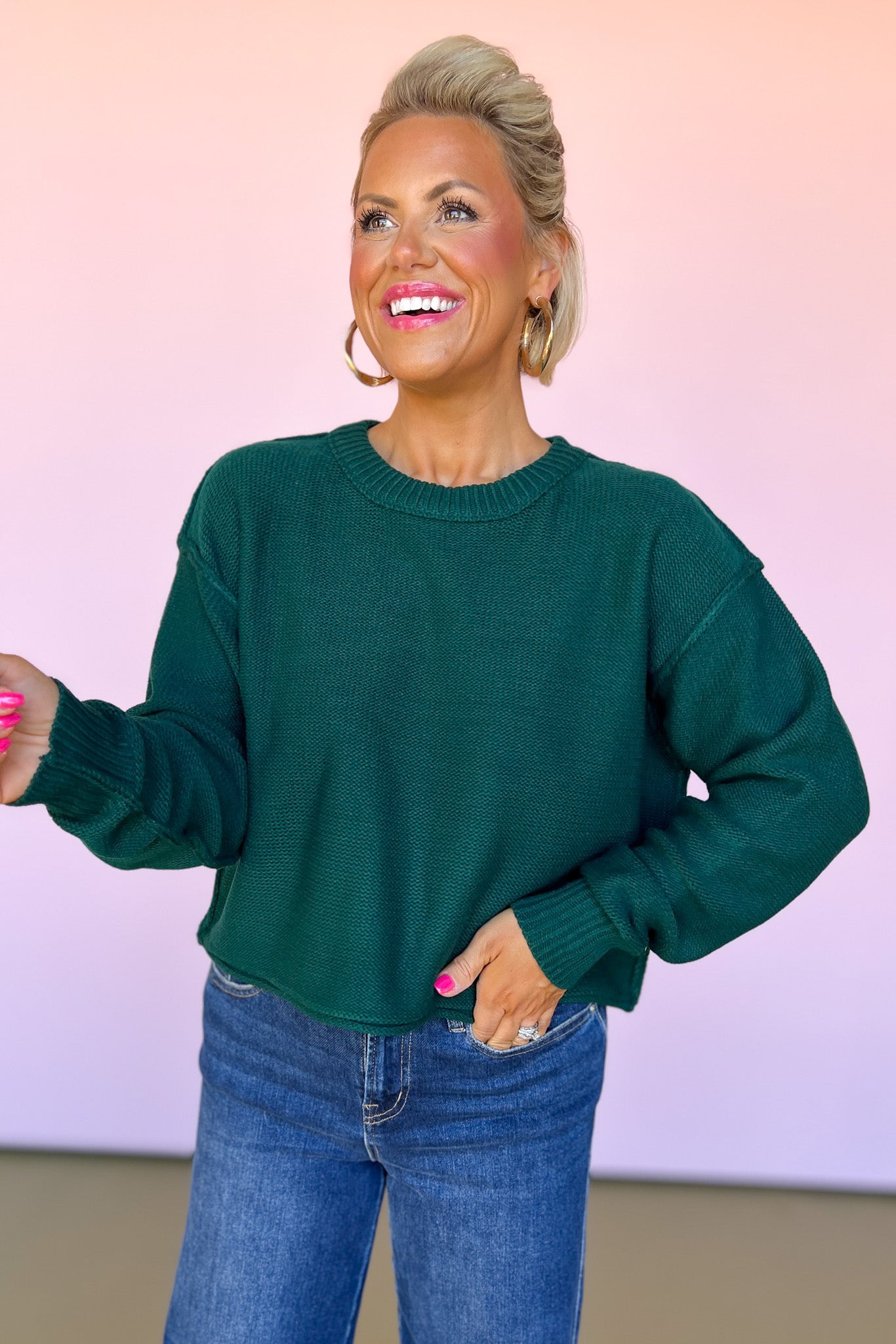 Lavender Knit Wide Ribbed Crew Neck Sweater, perfect fall sweater, basic sweater, basic fall sweater, layering sweater, saturday steal sweater, colorful sweater, new sweater, new arrivals, SSYS by mallory fitzsimmons