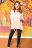 SSYS Lauren Stripe Knit Top In Taupe