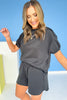 SSYS Scuba Shorts In Black, scuba drop, ssys favorite, easy to wear, soft fabric, ssys by mallory fitzsimmons