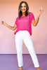 Mica White Mid-Rise Ankle Straight Leg Jeans *FINAL SALE*