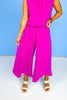 Orchid Front Pleat Back Elastic Wide Leg Pants *FINAL SALE*