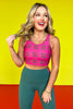 SSYS Pink Tartan Plaid Sports Bra *FINAL SALE*