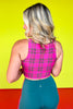 SSYS Pink Tartan Plaid Sports Bra *FINAL SALE*