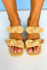Natural Raffia Double Tie Band Heel Sandals *FINAL SALE*