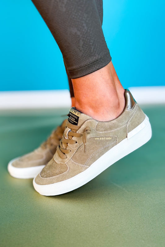 Vintage Havana Olive Suede Sneakers