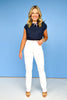 Mica White High Rise Slim Leg Jeans *FINAL SALE*