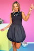 SSYS Adelaide Bubble Skirt Dress In Black, night out, date. night dress, elevated, LBD, chic, ssys by mallory fitzsimmons