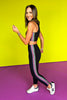 SSYS Black Ric Rac Compression High Waist Leggings, SSYS the label, SSYS athlesiure, matching leggings set, matching set, workout set, on trend wokrout set, lounge wear, workout wear, comfy set, cute set, SSYS by mallory fitzsimmons