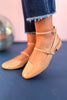 Tan Ankle Strap Slingback Shoes *FINAL SALE*