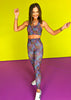 SSYS Black Abstract Floral Compression High Waist Leggings, SSYS the label, SSYS athlesiure, matching leggings set, matching set, workout set, on trend wokrout set, lounge wear, workout wear, comfy set, cute set, SSYS by mallory fitzsimmons