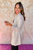 Silver Sequin Long Shawl Collar Blazer *FINAL SALE*