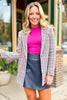 SSYS Stevie Multi Houndstooth Blazer