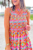 SSYS Rosie Smocked Bodice Ruffle Dress In Bright Bloomscape