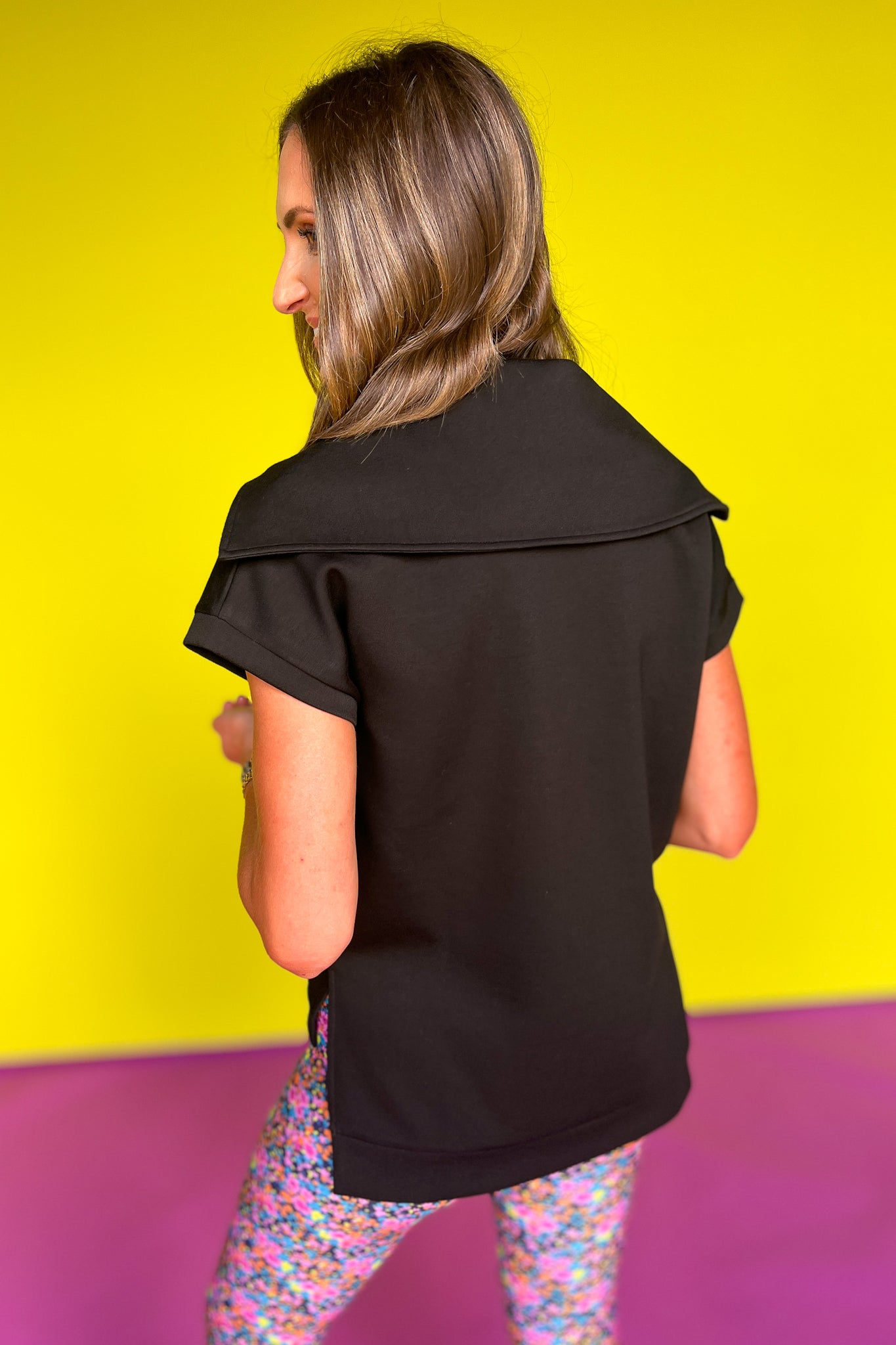 SSYS The Piper Air Short Sleeve Tunic, SSYS the label, SSYS athlesiure, must have athlesuire, must have top, perfect athletic top, elevated basics, chic casual top, chic athlesiure, SSYS by mallory fitzsimmons