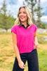 SSYS Amy V Neck Sleeveless Sweater In Pink