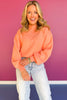 SSYS Merritt Mock Neck Sweater In Melon