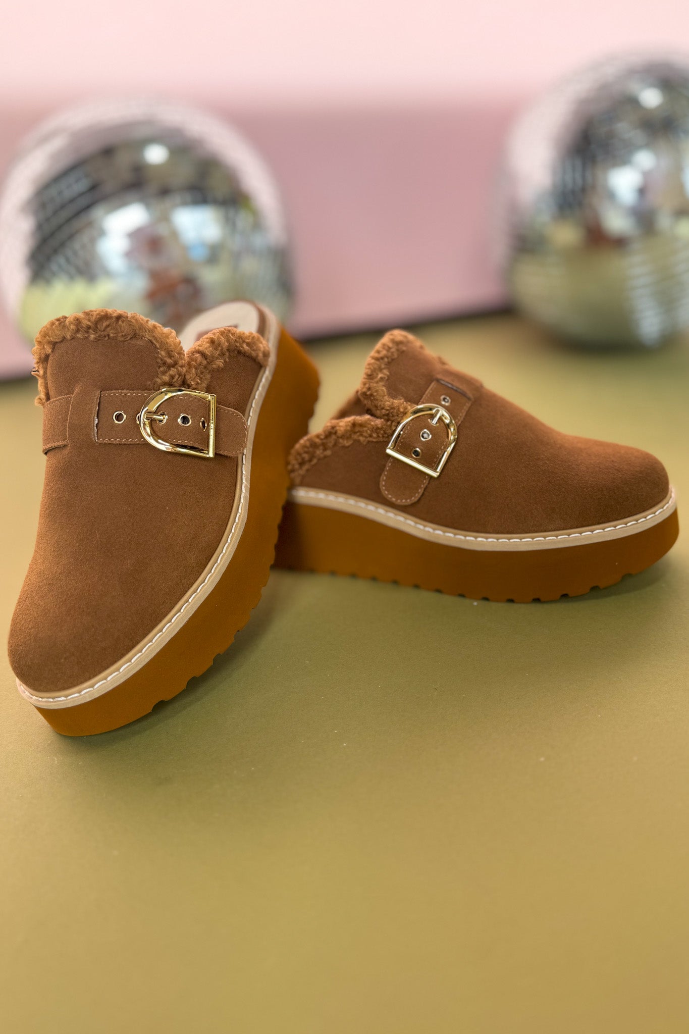 Dolce Vita Brown Plush Suede Platform Shoes *FINAL SALE*