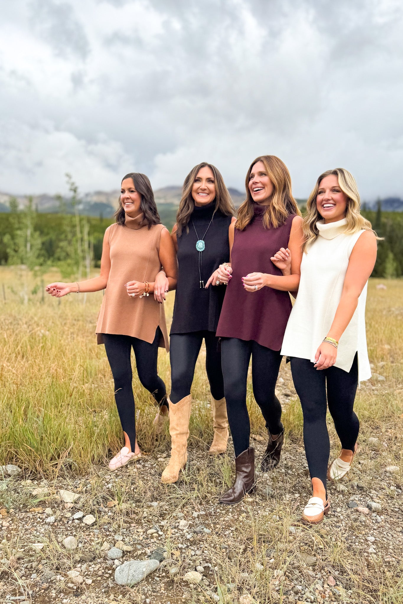 SSYS Lynn Sleeveless Mock Neck Sweater In Oxblood