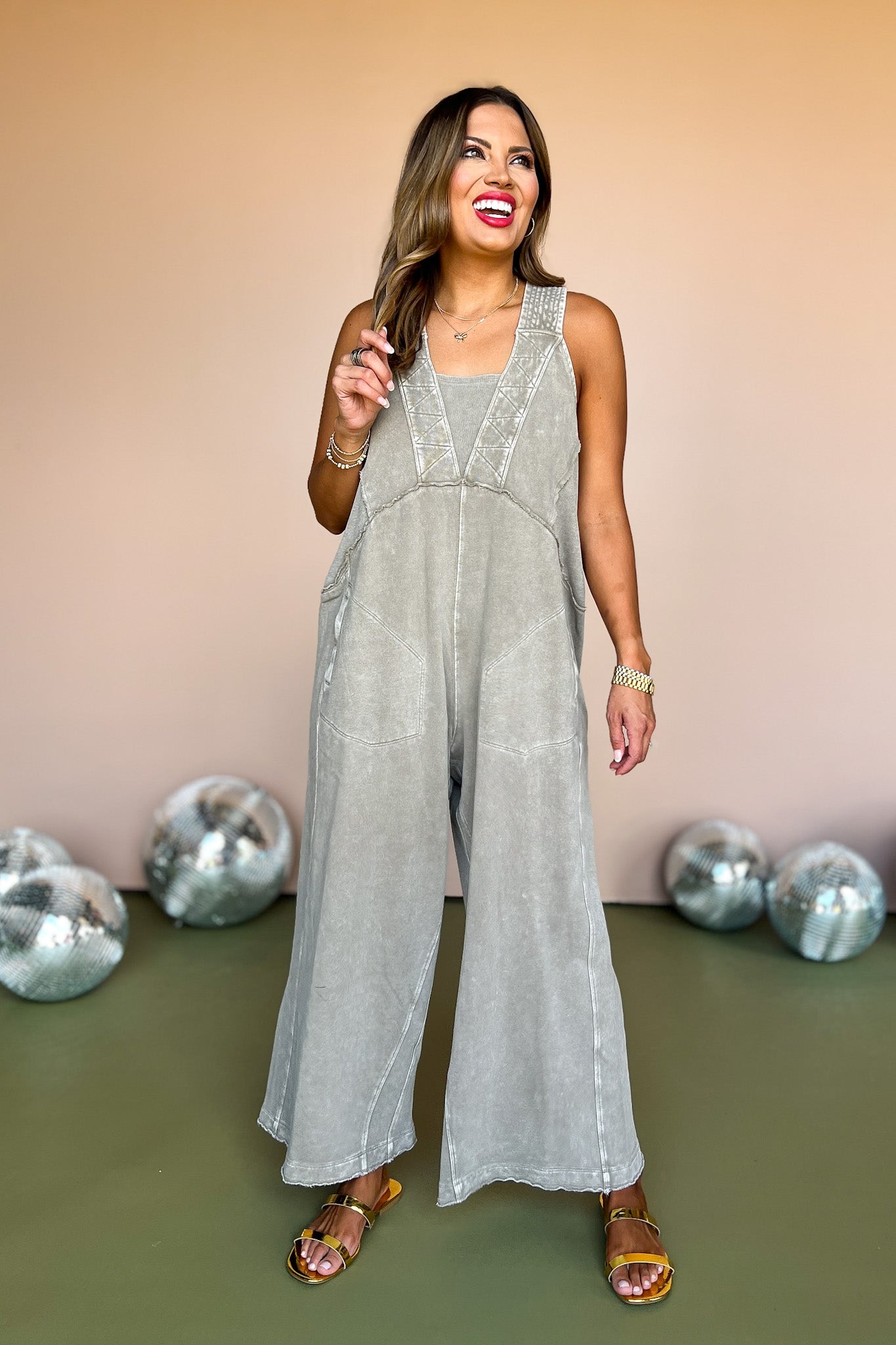 Stone Mineral Washed Soft Terry Knit Jumpsuit, must have jumpsuit, must have style, fall style, fall fashion, elevated style, elevated jumpsuit, mom style, shop style your senses by mallory fitzsimmons, ssys by mallory fitzsimmons